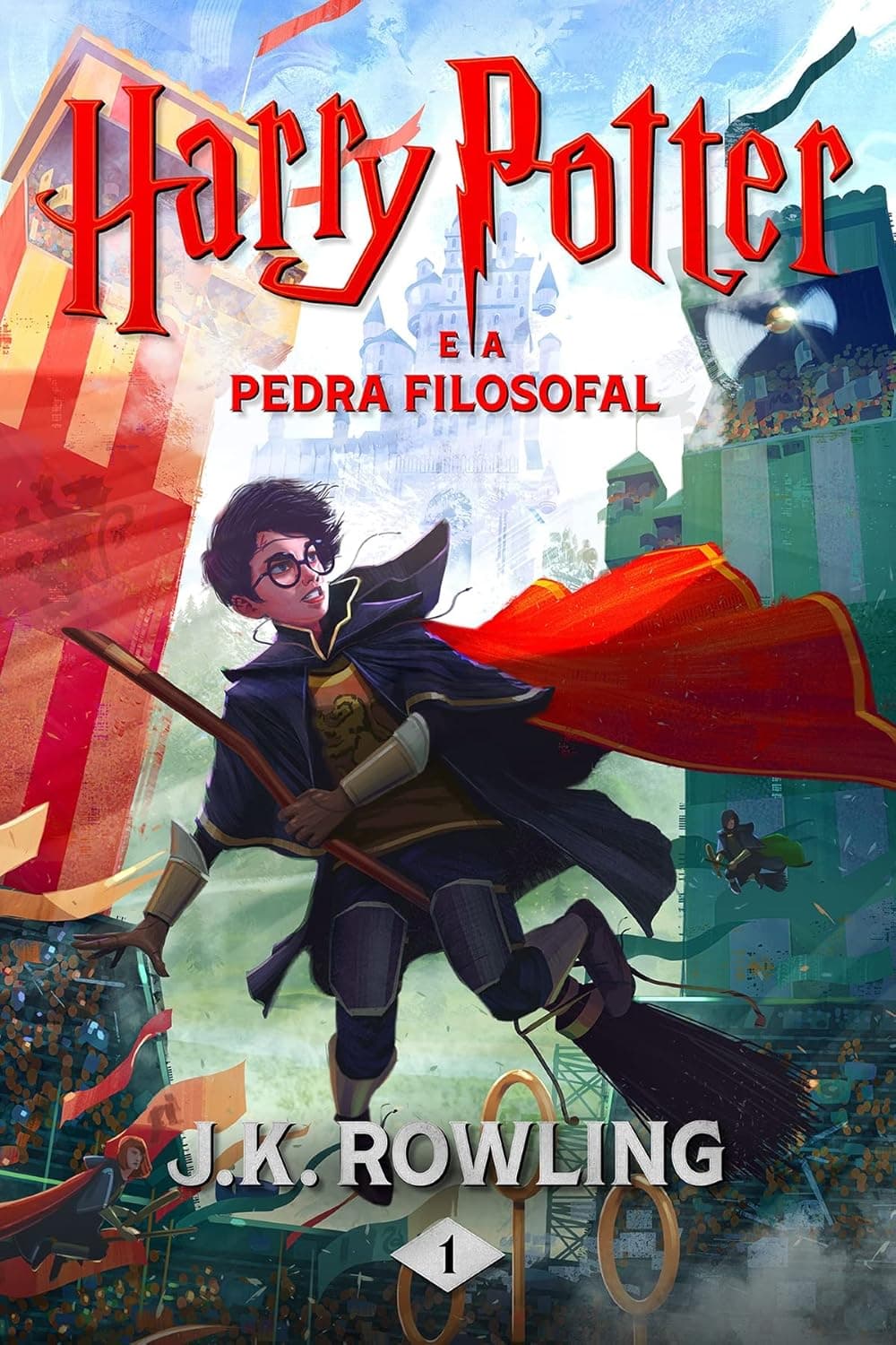 Capa do livro Harry Potter e a Pedra Filosofal